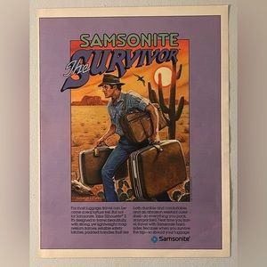 Samsonite Authentic 1982 Advertisement